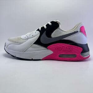 NIKE AIR Max Excee White/Pink/Black Athletic Shoes Womens Size 11